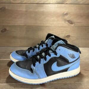 nike air jordan 1 kids youth size 3 Y shoes blue basketball sneakers